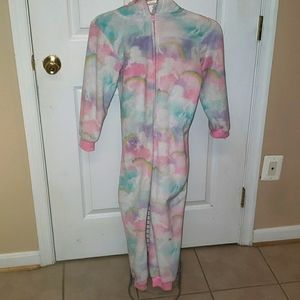 Sleep on it Unicorn pastel rainbow onesie FLAME RESISTANT 🔥 😍